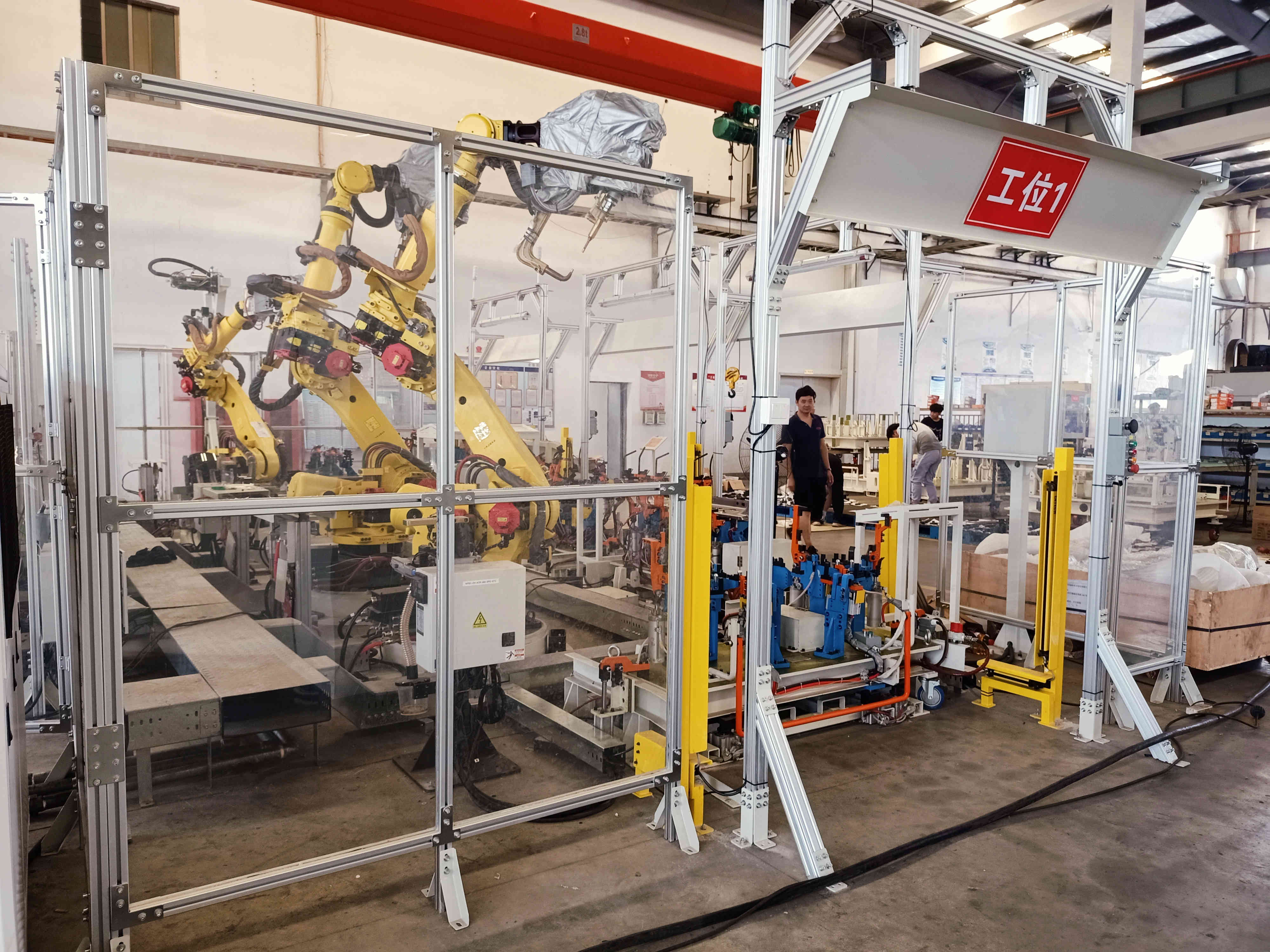 汽車車身點焊涂膠流水線案例！